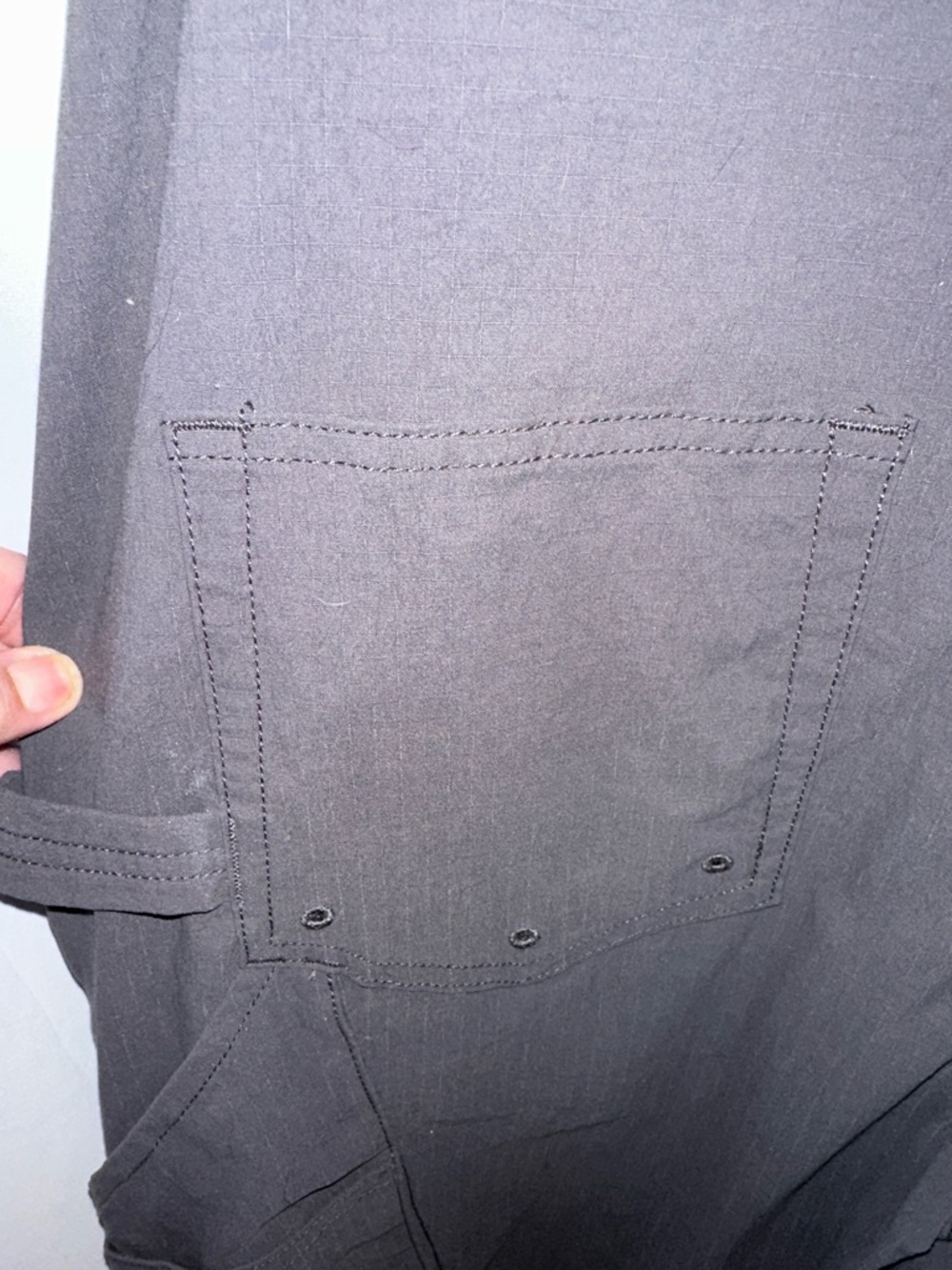 Gray Utility Short Overalls - Picture 10 of 14